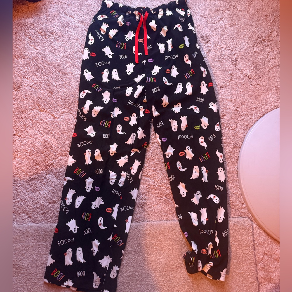 Fruit of the Loom Ghost Print Pajama Bottoms - Black